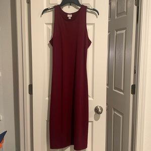 Maroon racerback dress